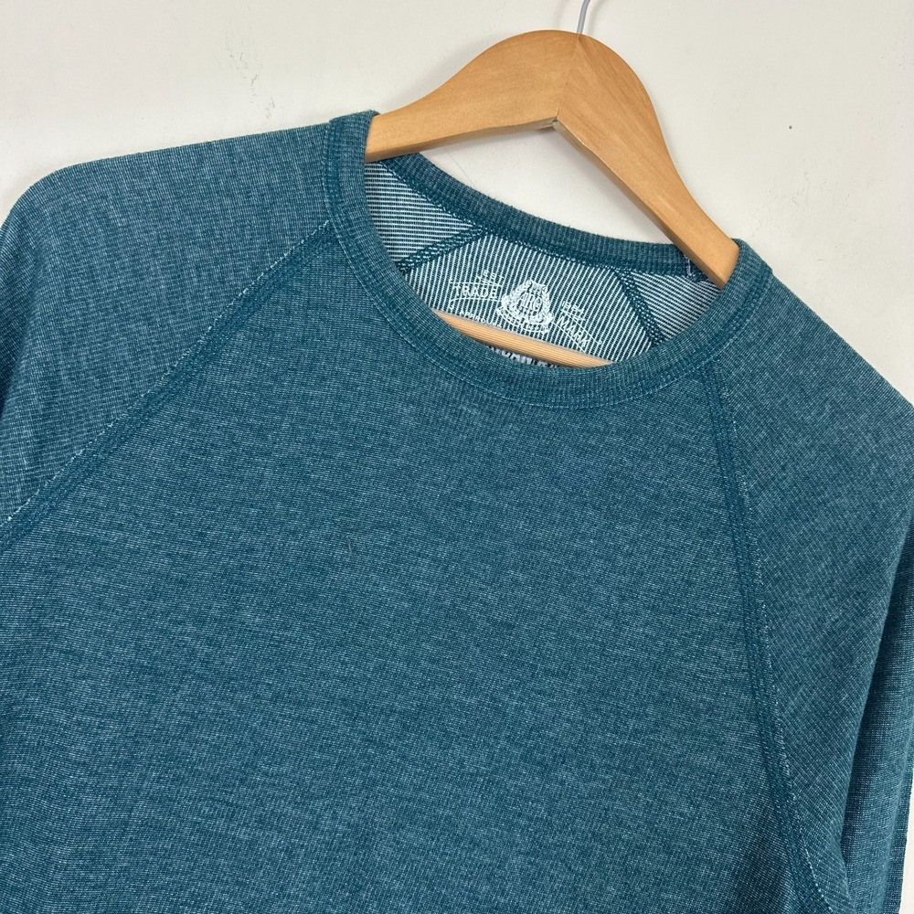 American Rag Cie Shirt Dark Teal Cotton Raglan Sleeve Performance Mens Medium